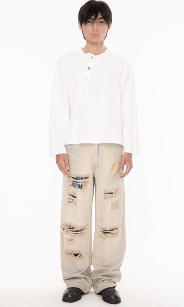 IVORY SLUB TEE 