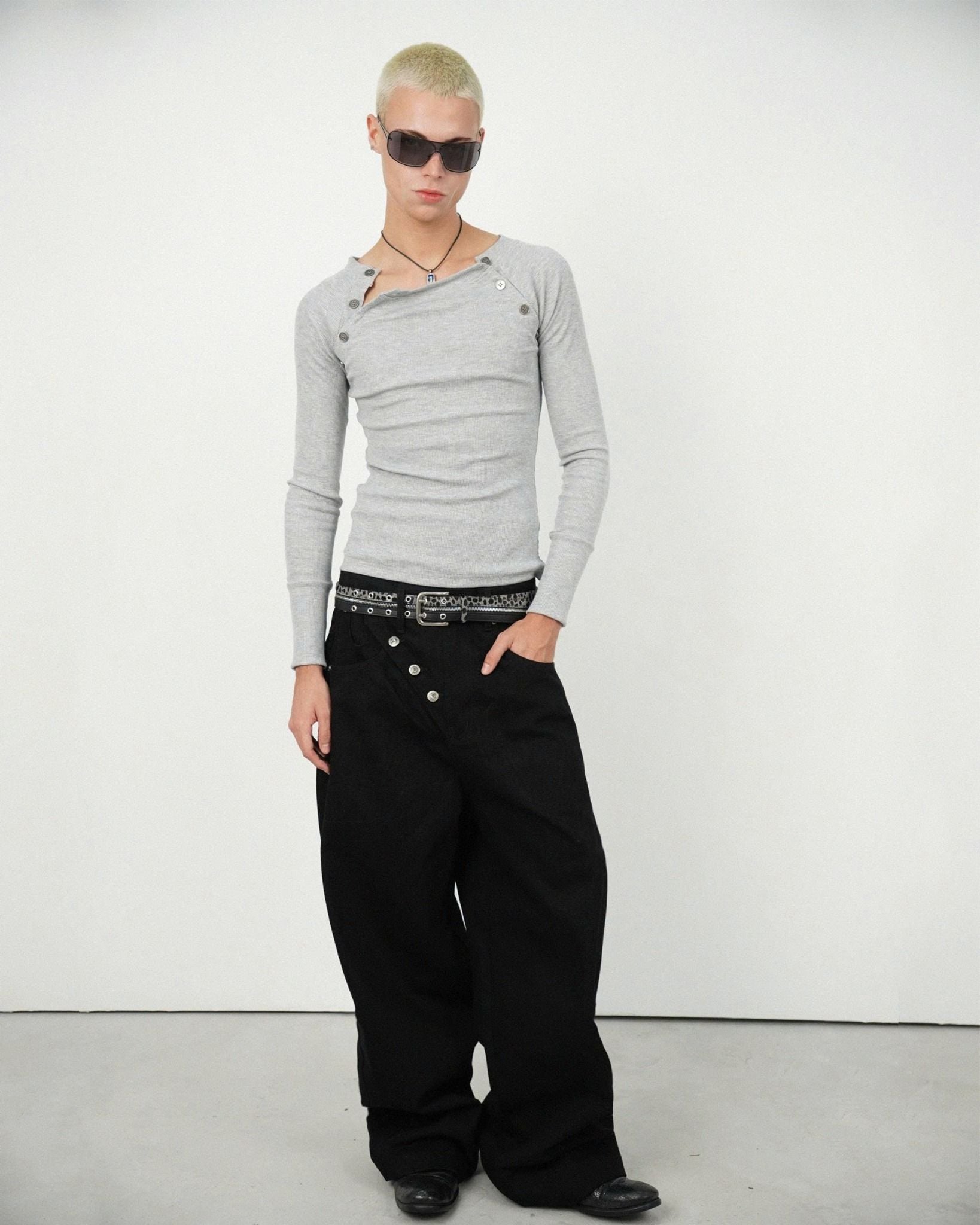 Button Longsleeve - Grey