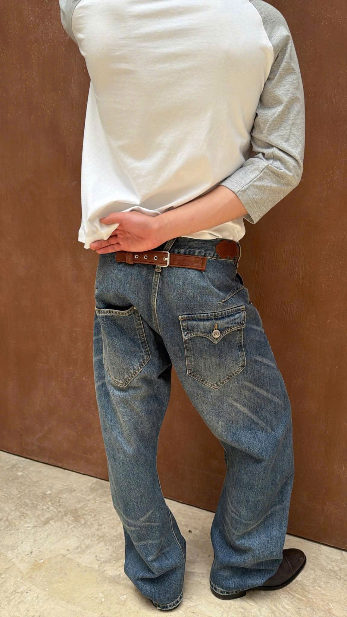 TORSION WIDE DENIM PANTS