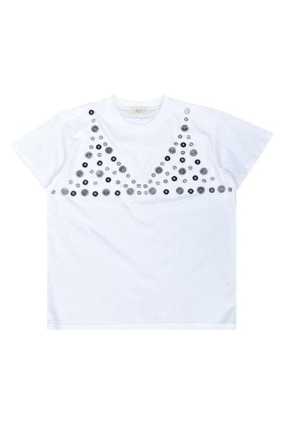  BUTTON BRA TEE 