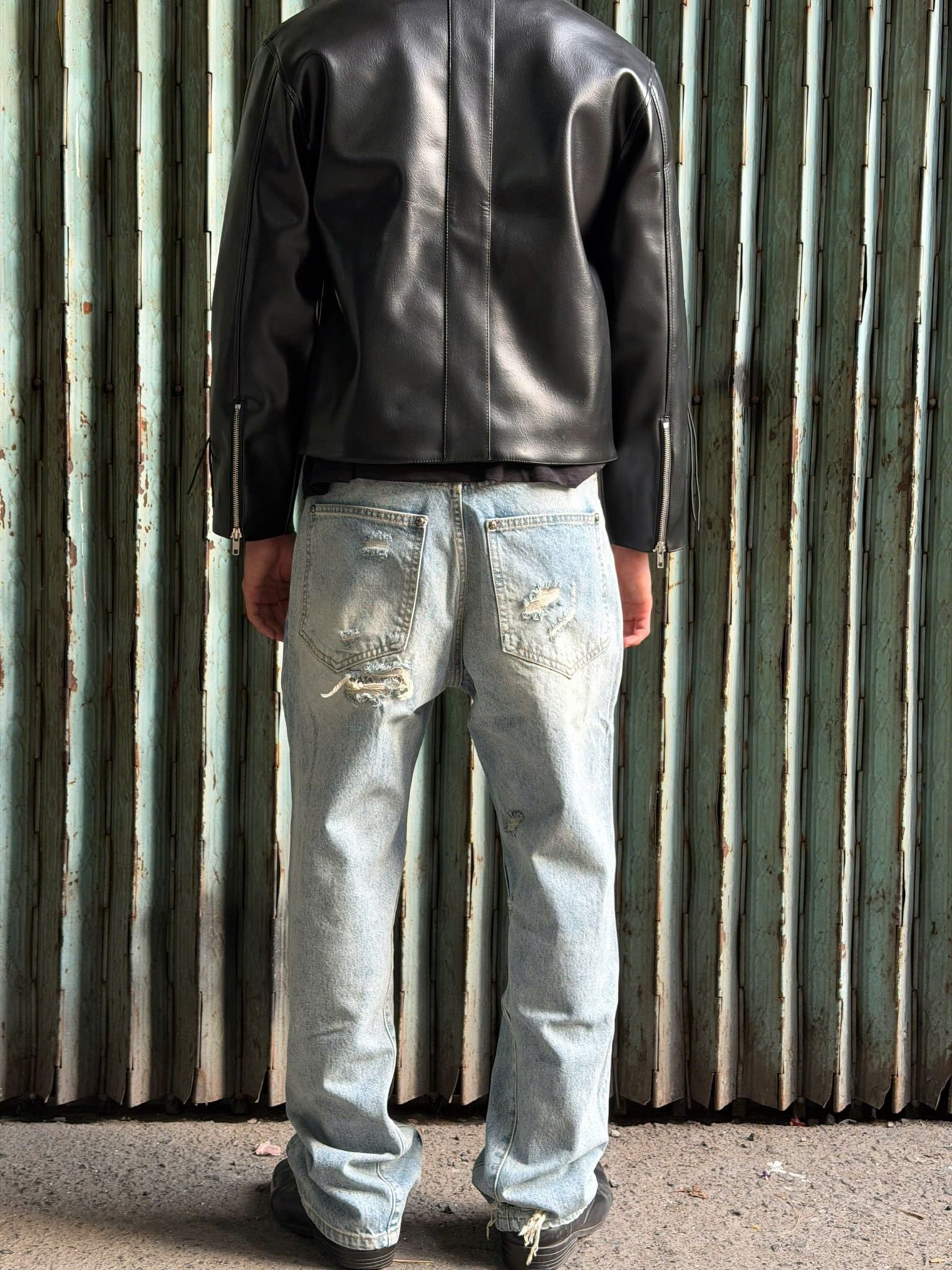 VEILED RUIN DENIM PANTS