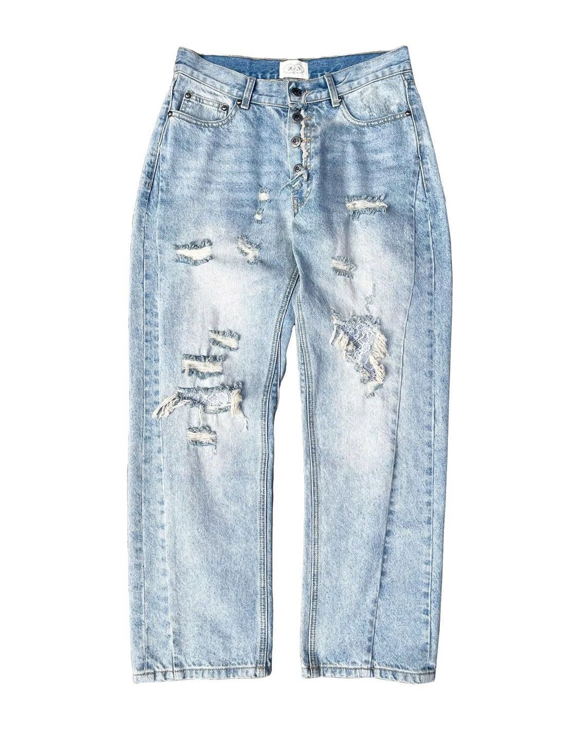 VEILED RUIN DENIM PANTS