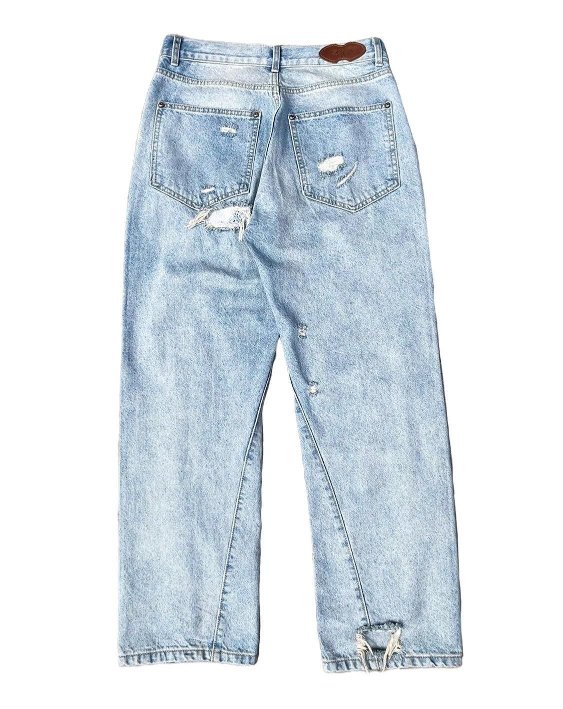 VEILED RUIN DENIM PANTS