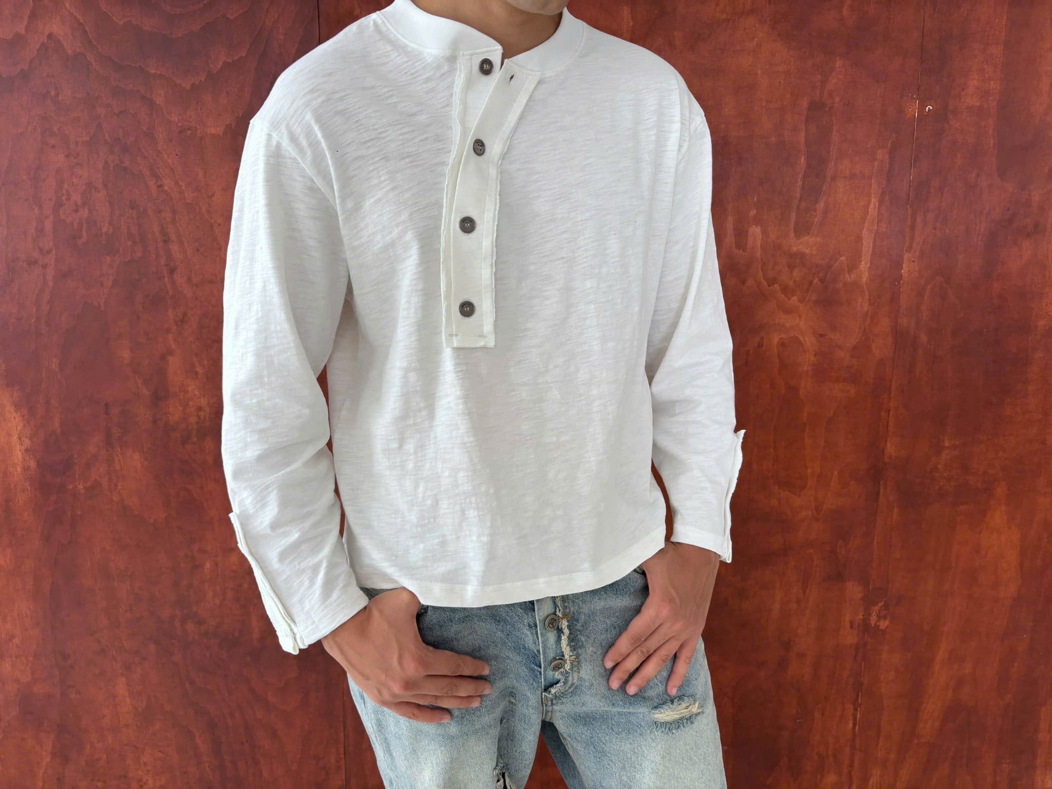 IVORY SLUB TEE