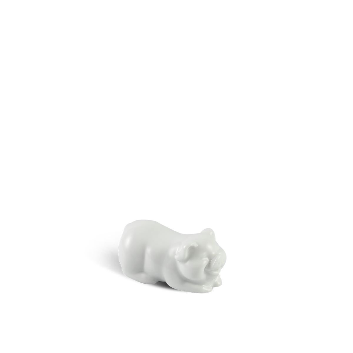 Bộ 6 Gác đũa hình Heo con 4 cm - Jasmine - Trắng