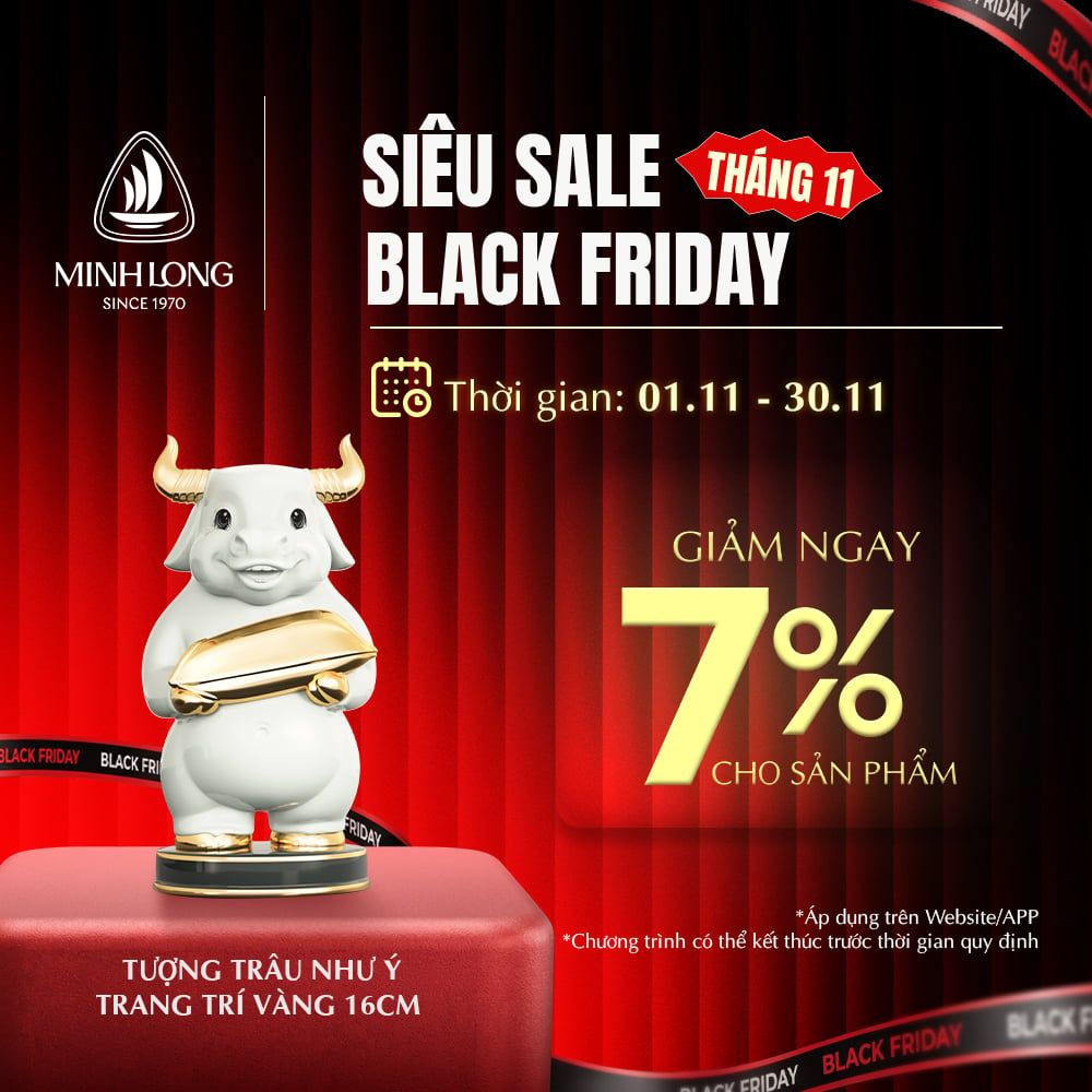Trâu Như Ý t.t vàng -  Tượng - Trắng