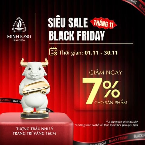  Trâu Như Ý t.t vàng -  Tượng - Trắng 