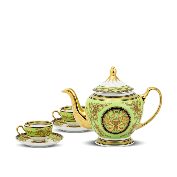 Bộ trà 0.8 L - Hoàng Cung - Thiên Hương (Xanh Lá)