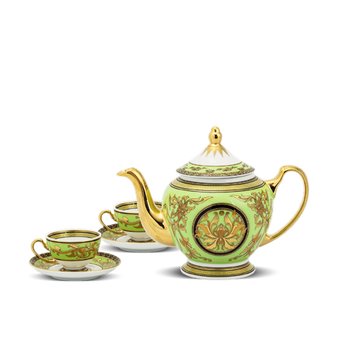  Bộ trà 0.8 L - Hoàng Cung - Thiên Hương (Xanh Lá) 