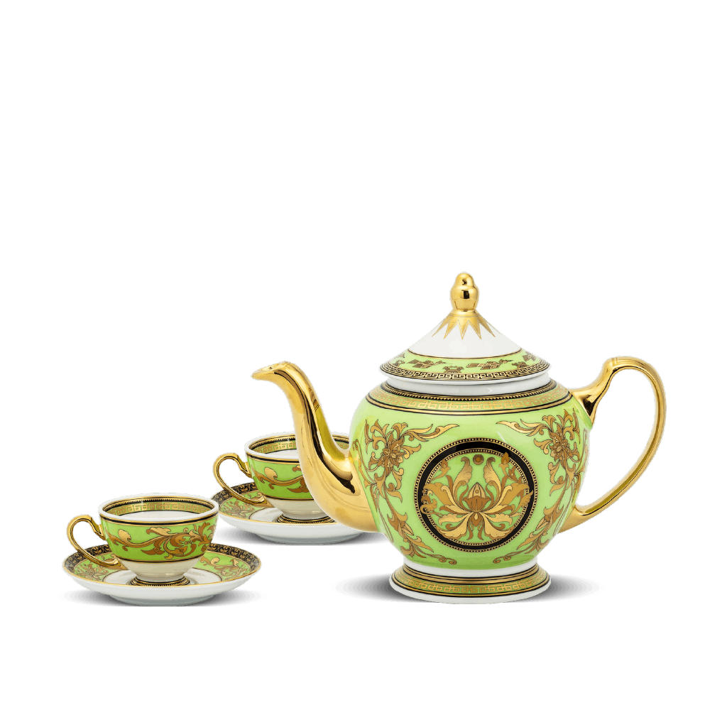 Bộ trà 0.8 L - Hoàng Cung - Thiên Hương (Xanh Lá)