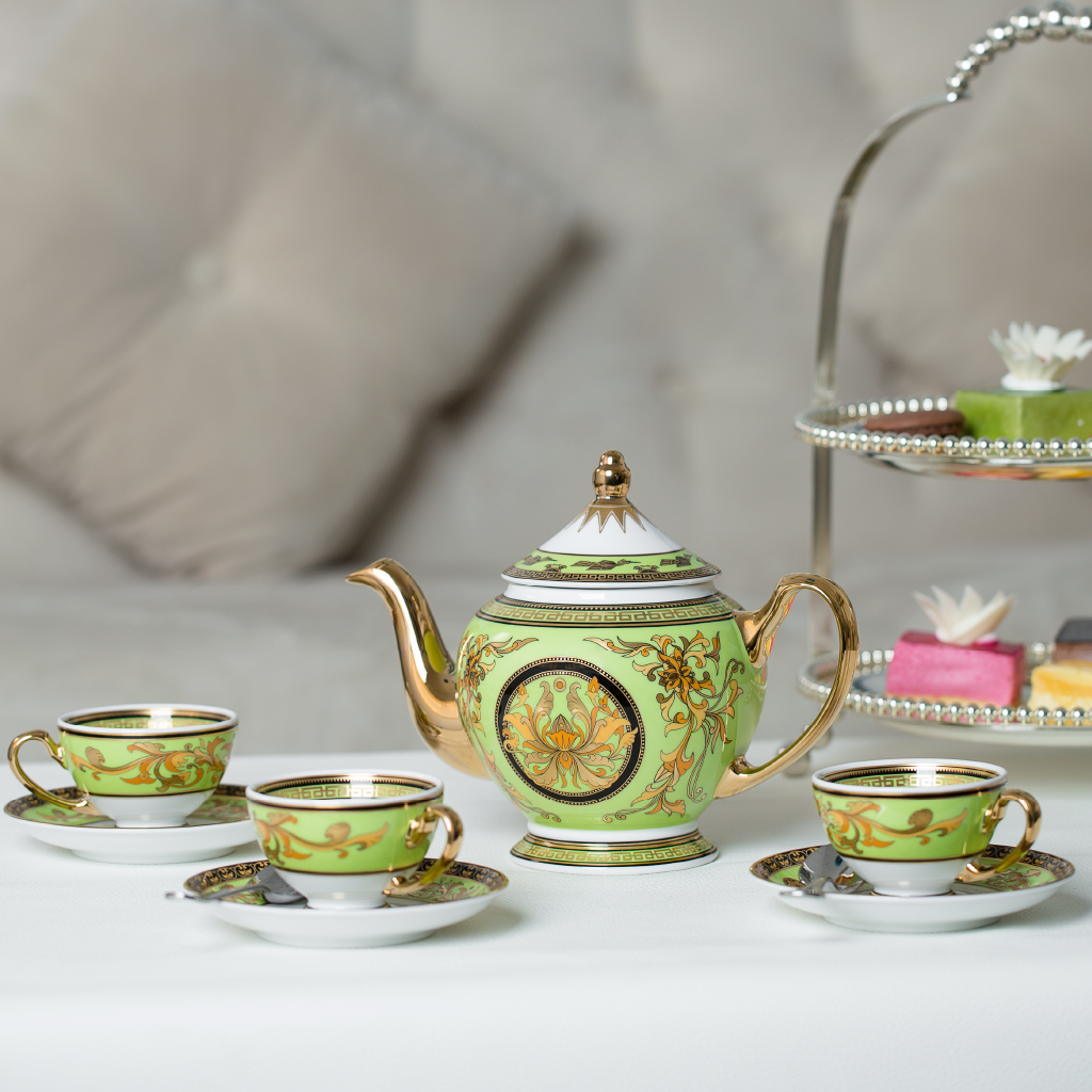 Bộ trà 0.8 L - Hoàng Cung - Thiên Hương (Xanh Lá)