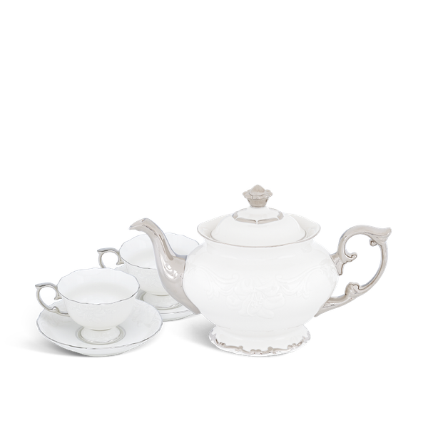 Bộ trà 0.8 L - Đài Các IFP - T.Trí Bạch Kim (tô quai)