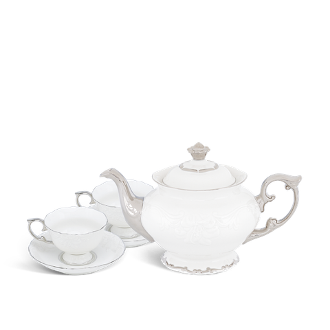  Bộ trà 0.8 L - Đài Các IFP - T.Trí Bạch Kim (tô quai) 