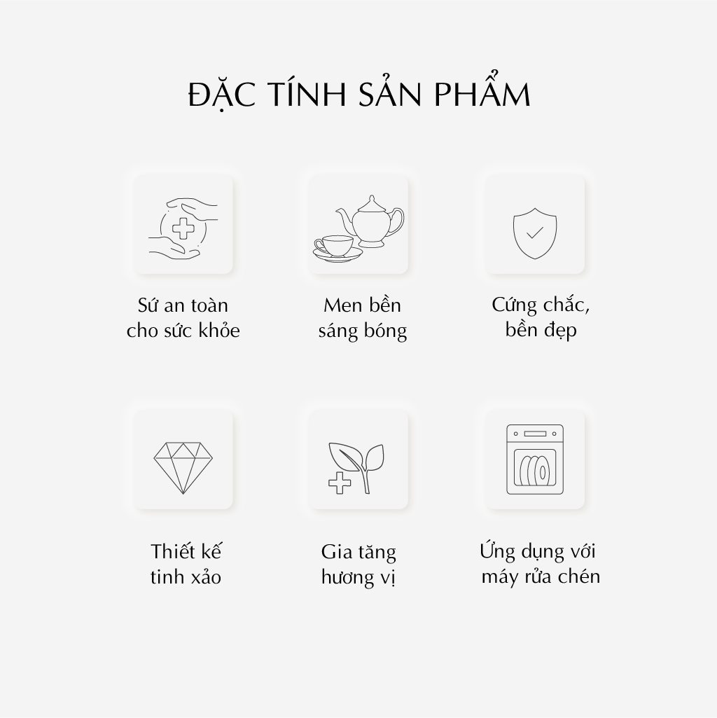 Bộ trà 1.3 L - Hoàng Cung - Nam Quốc