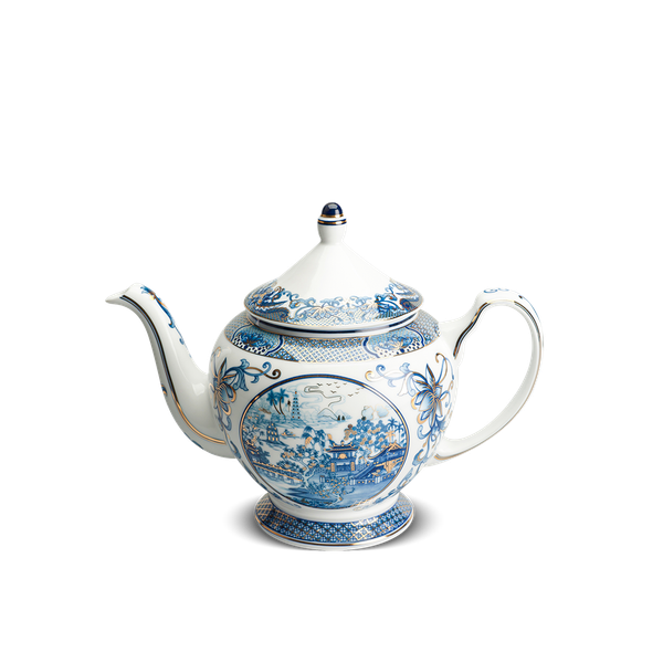 Bình trà + nắp - Hoàng Cung - Hồn Việt vàng