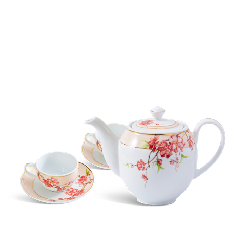  Bộ trà 0.8 L - Camellia - Hoa Đào 