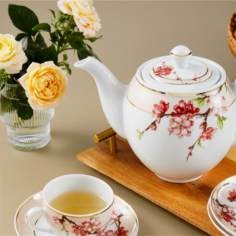 Bộ trà 0.8 L - Camellia - Hoa Đào 