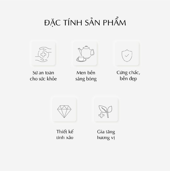 Bộ trà 0.8 L - Camellia - Hoa Đào