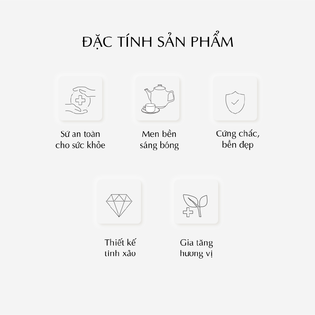 Bộ trà 0.8 L - Camellia - Hoa Đào