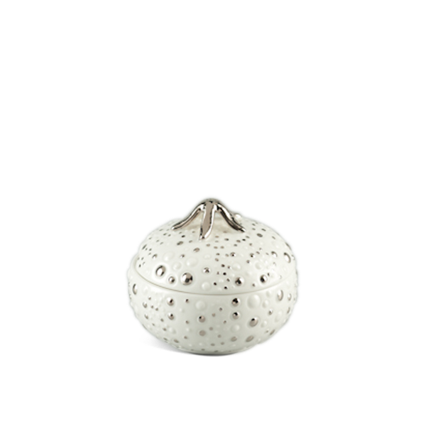 Chén đường 10 cm + nắp - Ngọc Biển - Chỉ Bạch Kim