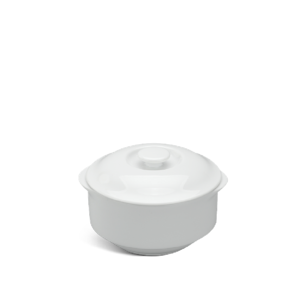 Thố cá nhân 9.7 cm + nắp - Jasmine - Trắng