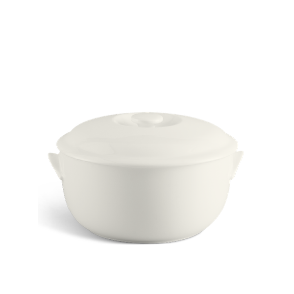 Thố 15 cm + nắp - Jasmine Lys - Trắng Ngà