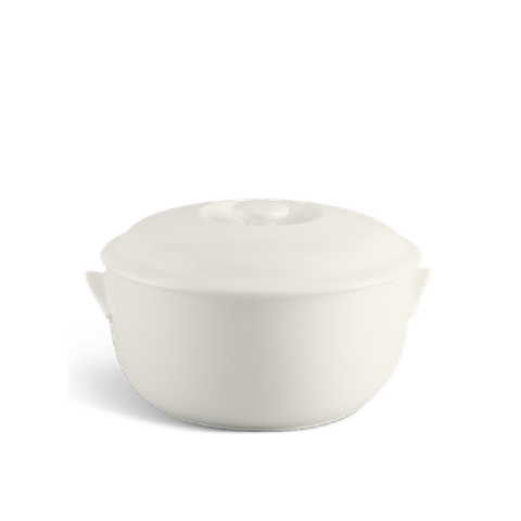  Thố 15 cm + nắp - Jasmine Lys - Trắng Ngà 