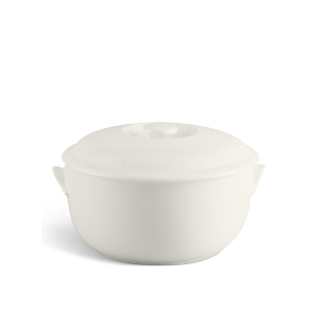 Thố 15 cm + nắp - Jasmine Lys - Trắng Ngà