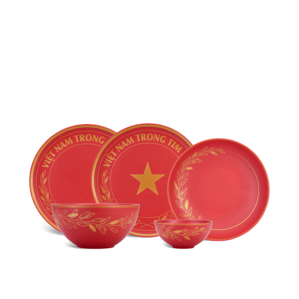 Bộ đồ ăn 10 sản phẩm - Timeless - Rực rỡ Việt Nam