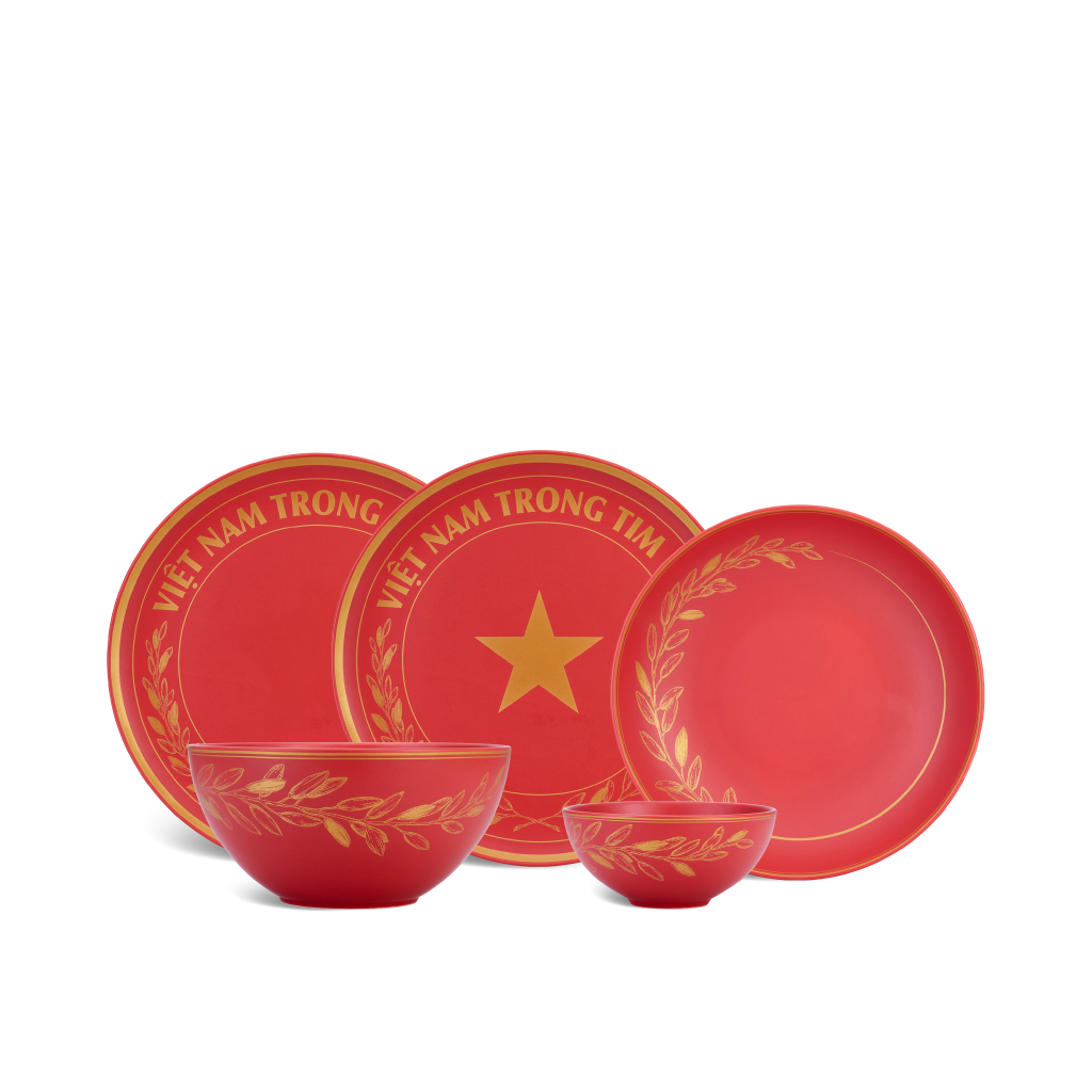 Bộ đồ ăn 10 sản phẩm - Timeless - Rực rỡ Việt Nam