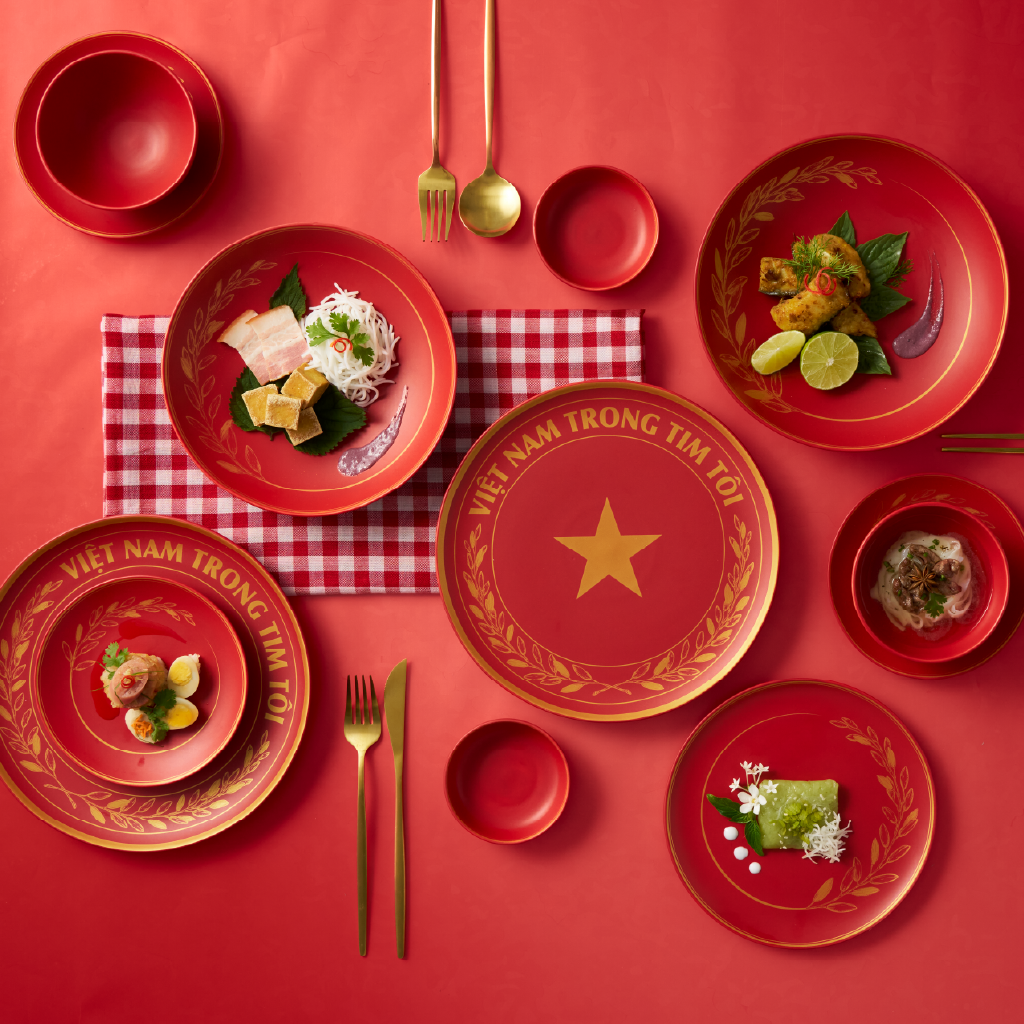 Bộ đồ ăn 10 sản phẩm - Timeless - Rực rỡ Việt Nam