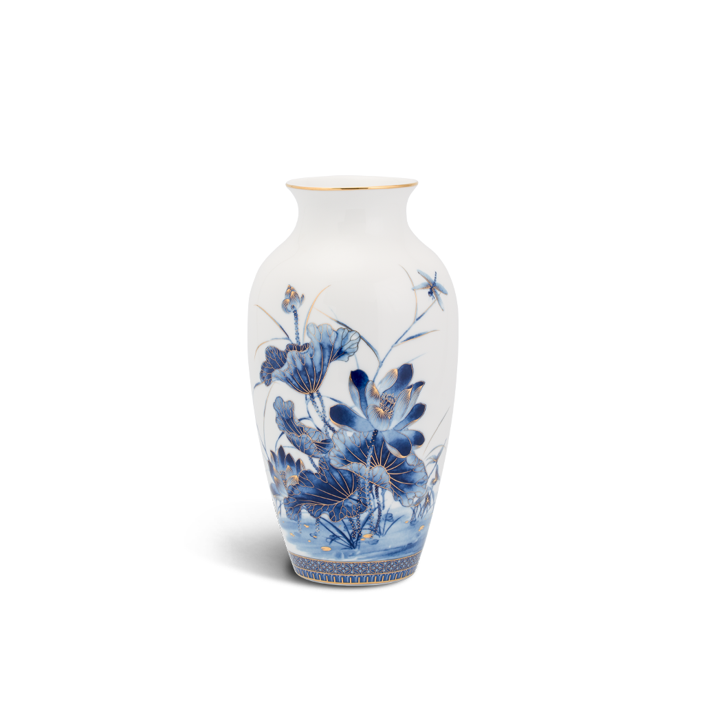 Bình Hoa Sen Vàng 27cm