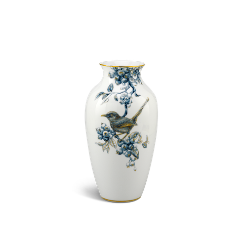  Bình hoa 27 cm - Bình Hoa - Chích Chòe & Quả Quất - Cobalt Vàng 