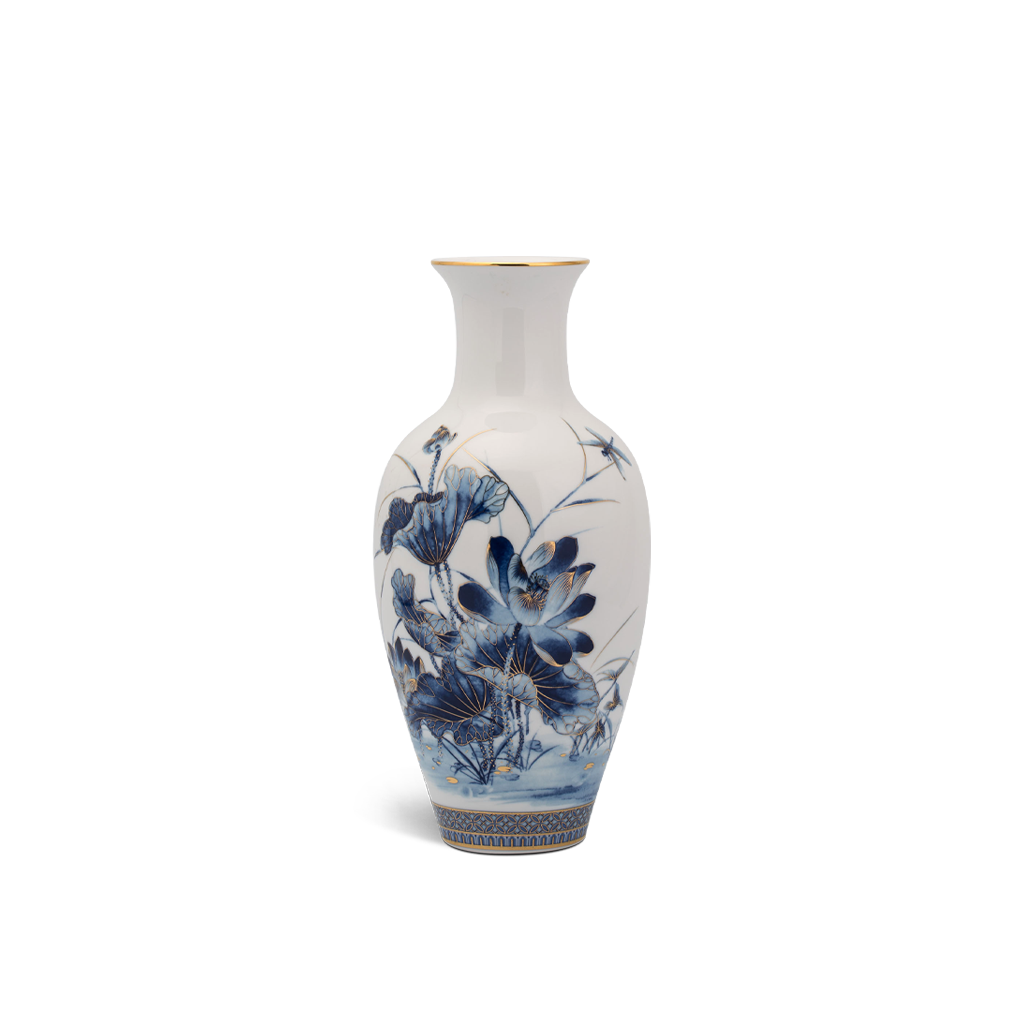 Bình Hoa Sen Vàng 30cm