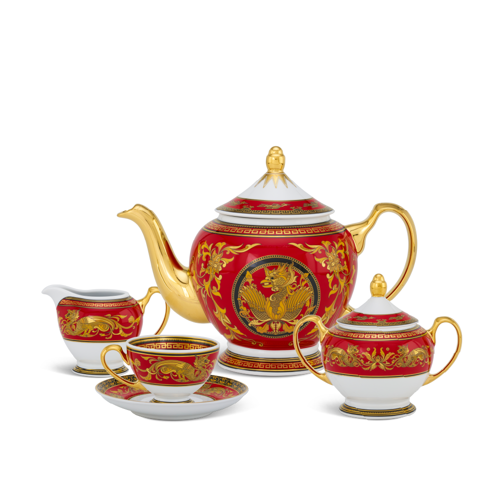 Bộ trà 1.3 L - Hoàng Cung - Sơn Hà