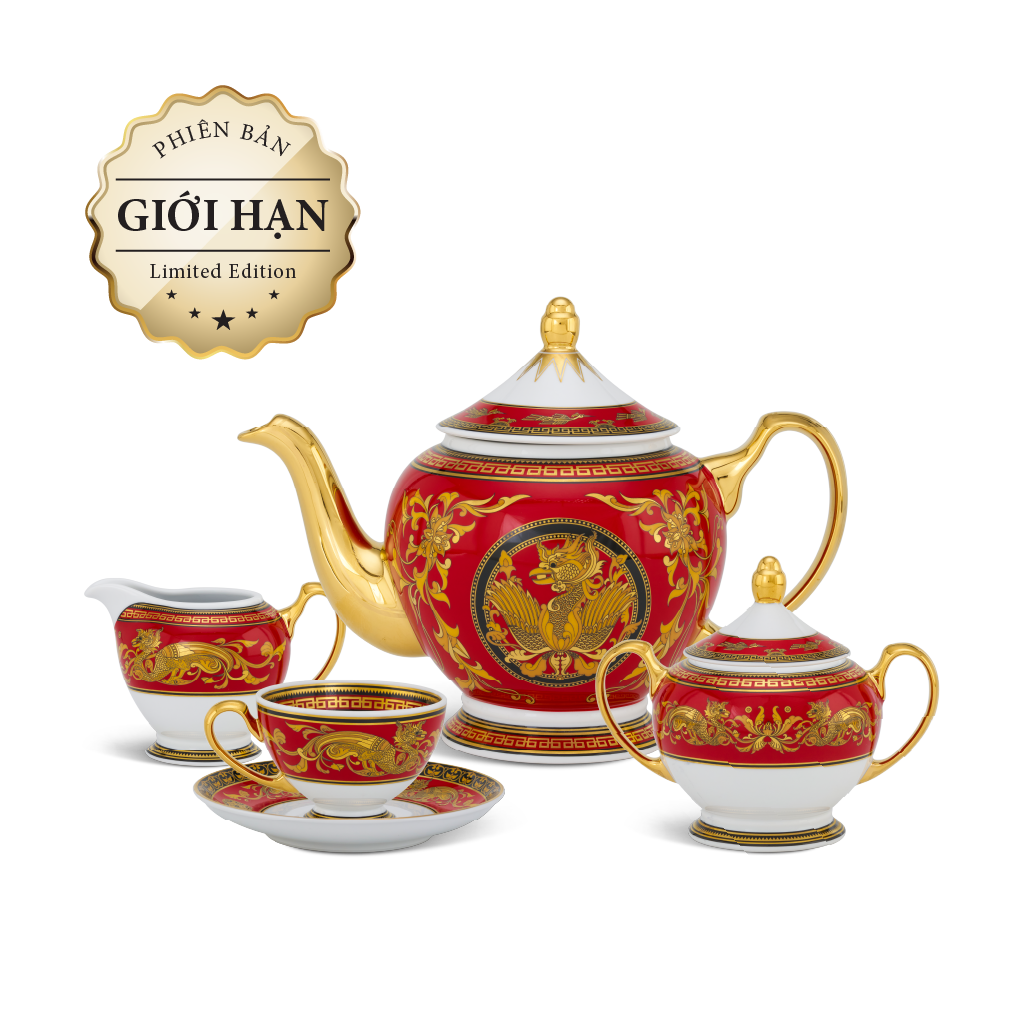 Bộ trà 1.3 L - Hoàng Cung - Sơn Hà