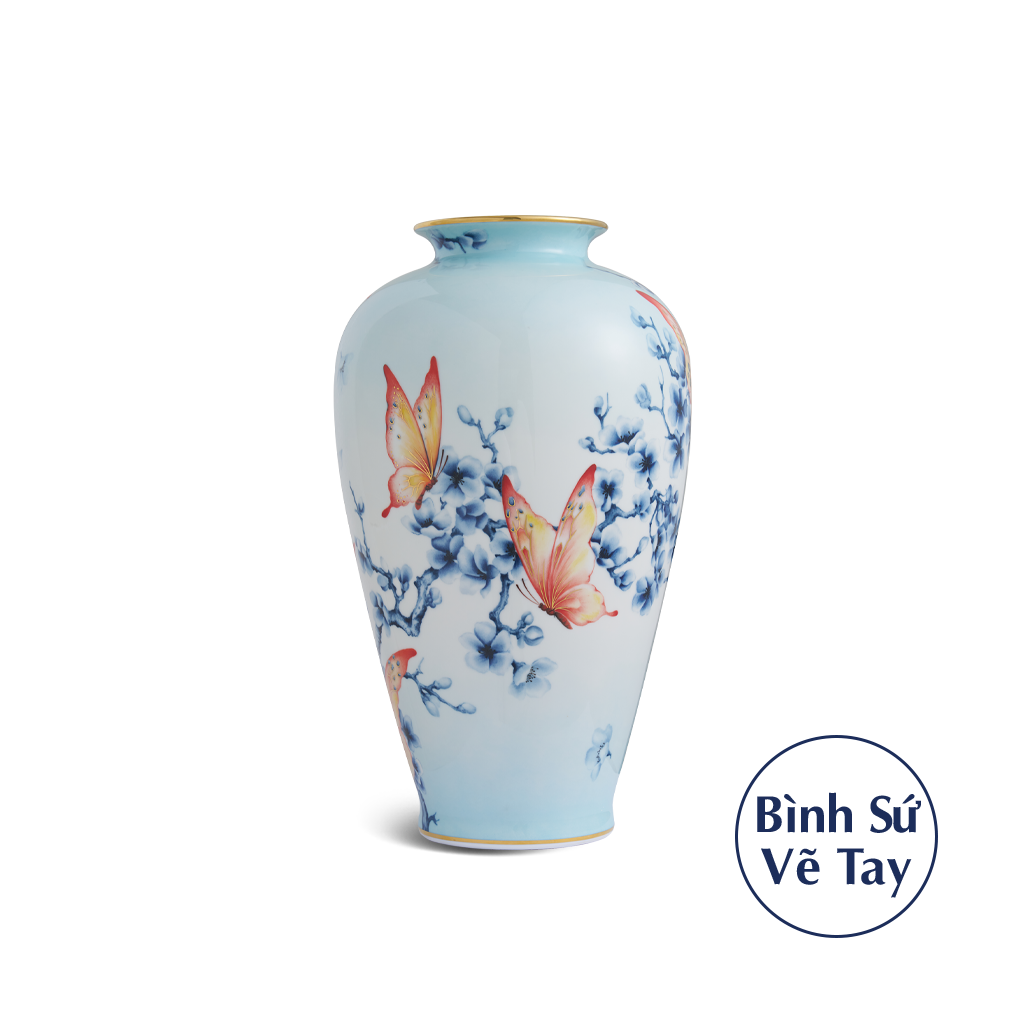 Bình hoa 40 cm - Bướm Đào