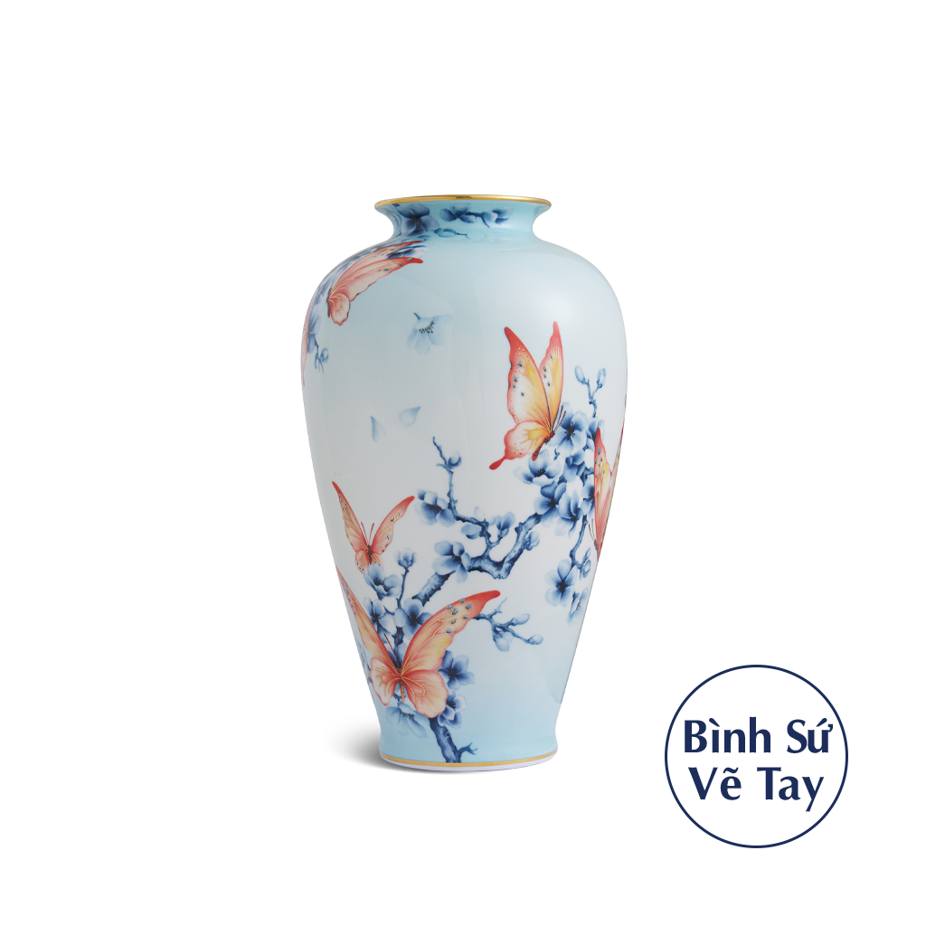 Bình hoa 40 cm - Bướm Đào