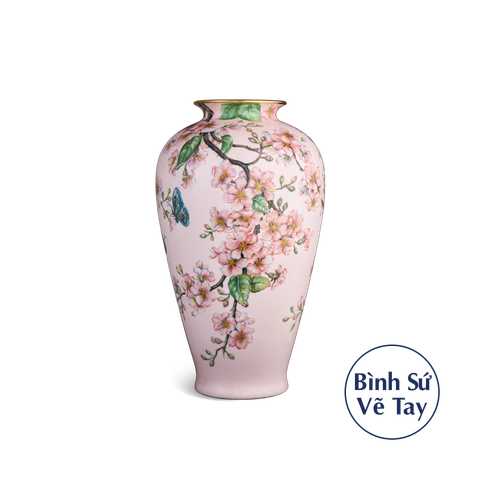  Bình hoa 40 cm - Bằng Lăng Tím & Chim 