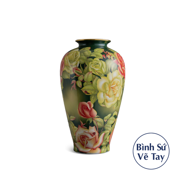 Bình hoa 40 cm - Hoa hồng