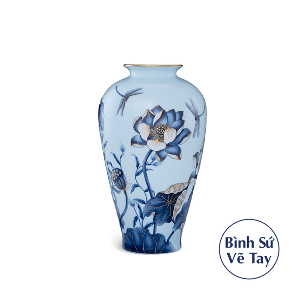 Bình hoa 40 cm - Bình Hoa - Sen Nền Xanh