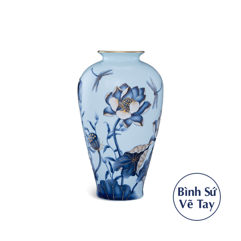  Bình hoa 40 cm - Bình Hoa - Sen Nền Xanh 