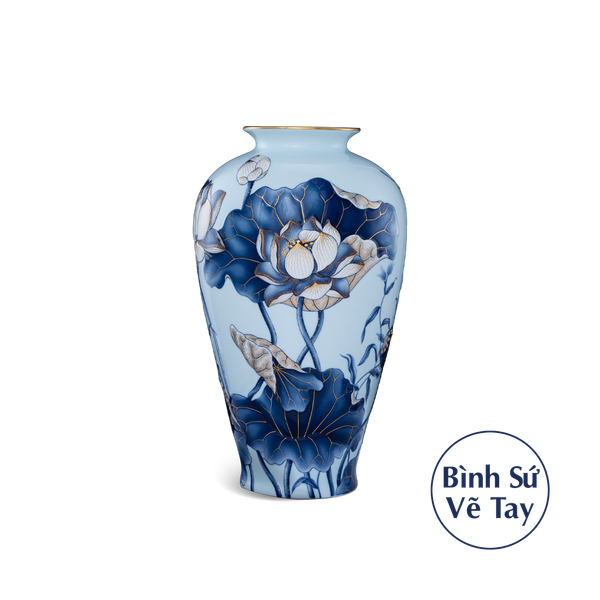 Bình hoa 40 cm - Bình Hoa - Sen Nền Xanh