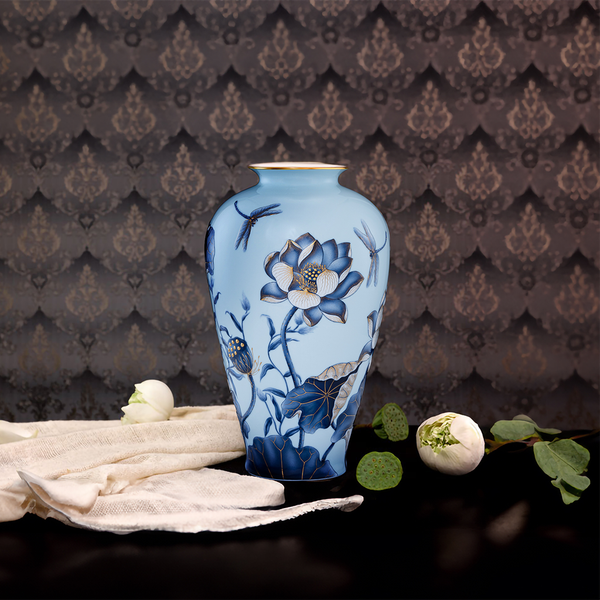 Bình hoa 40 cm - Bình Hoa - Sen Nền Xanh