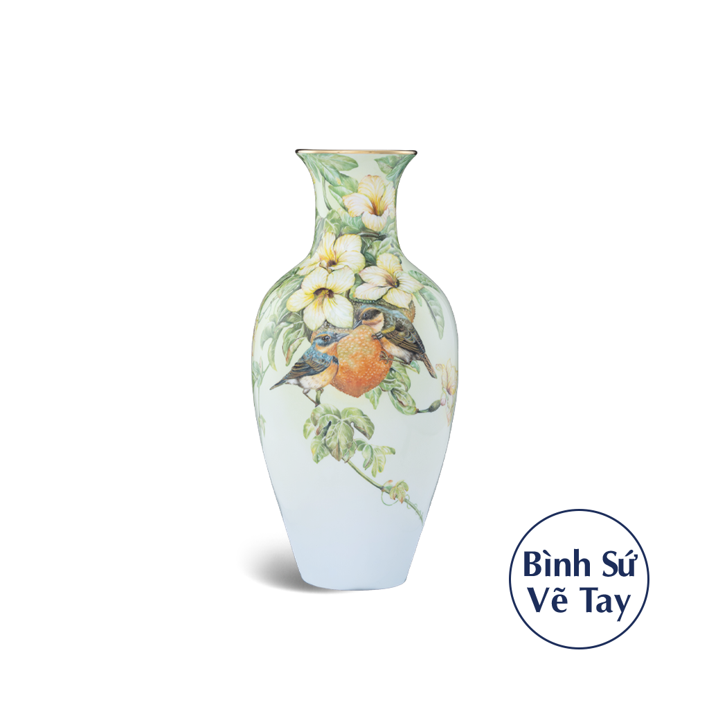 Bình hoa 40 cm - Chim & Trái Gấc