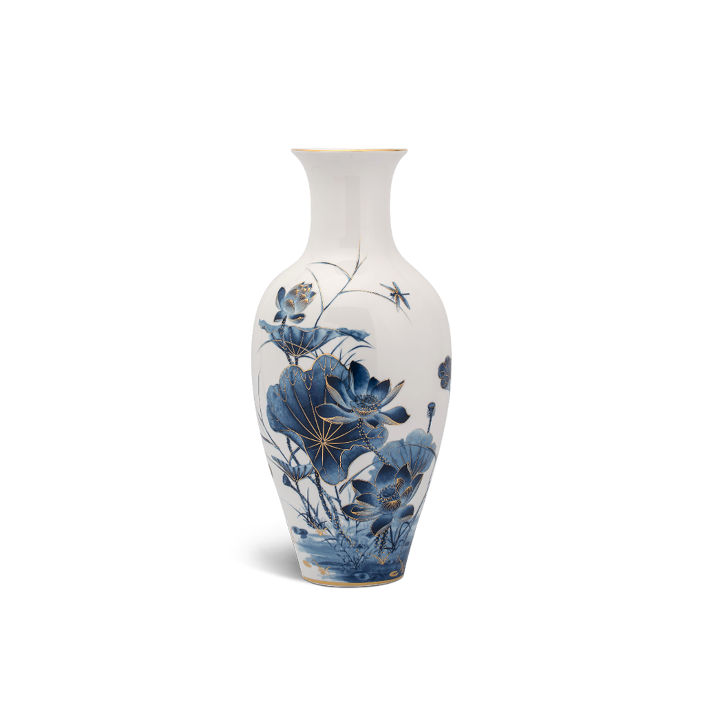 Bình Hoa Sen Vàng 40cm