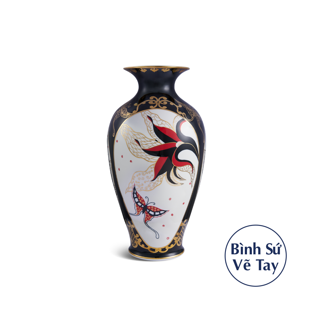 Bình hoa - Bướm