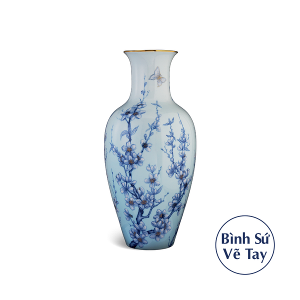Bình hoa 50 cm - Đào Cobalt