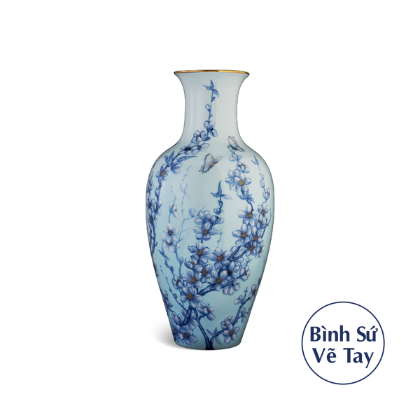 Bình hoa 50 cm - Đào Cobalt