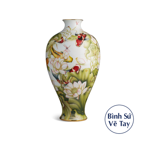  Bình hoa 57 cm - Sen và Cá 